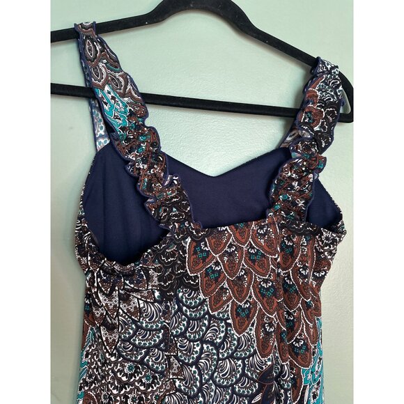 Connected Apparel Women’s 6 Boho Western Artsy Mini Dress Babydoll Chic y2k - Picture 8 of 8